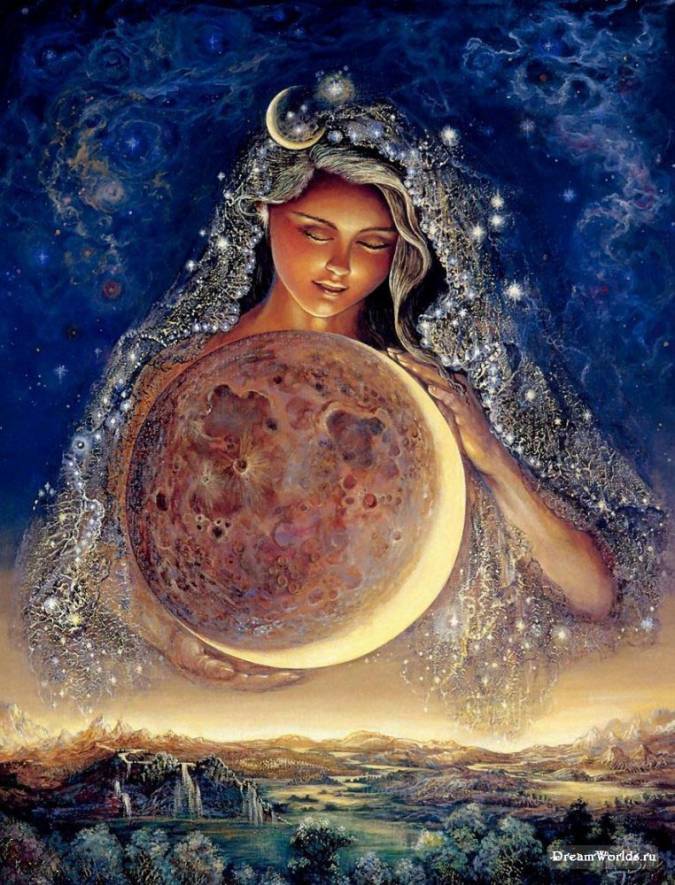 Селена, богиня Луны, призрачных мечтаний