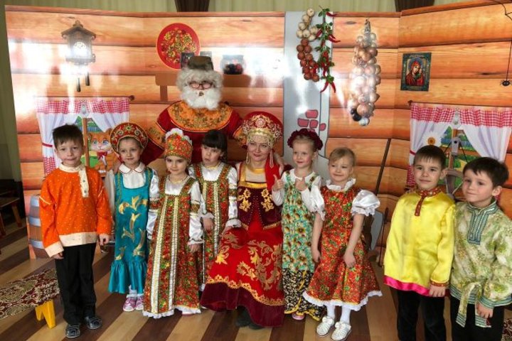 Развлечение «Посиделки в русской избе» в старшей группе детского сада