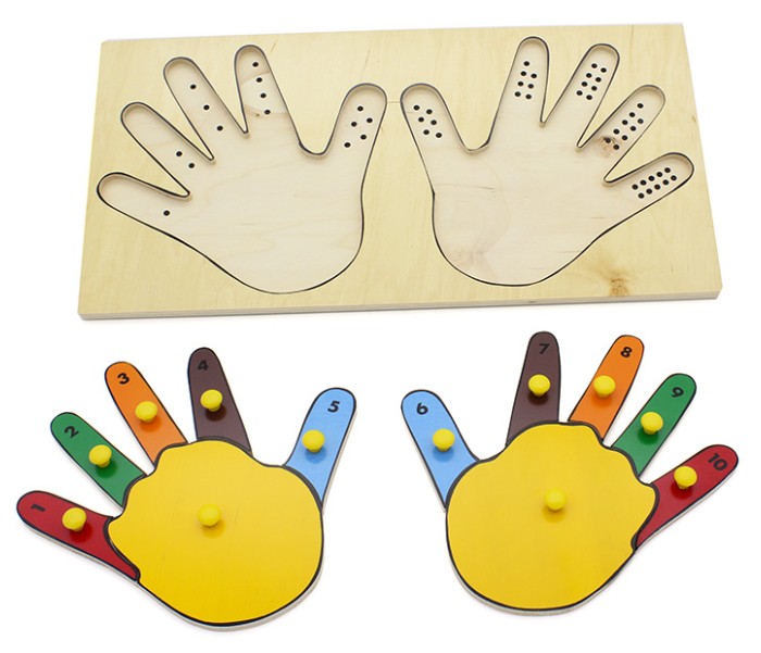 Рамка-вкладыши Руки математика