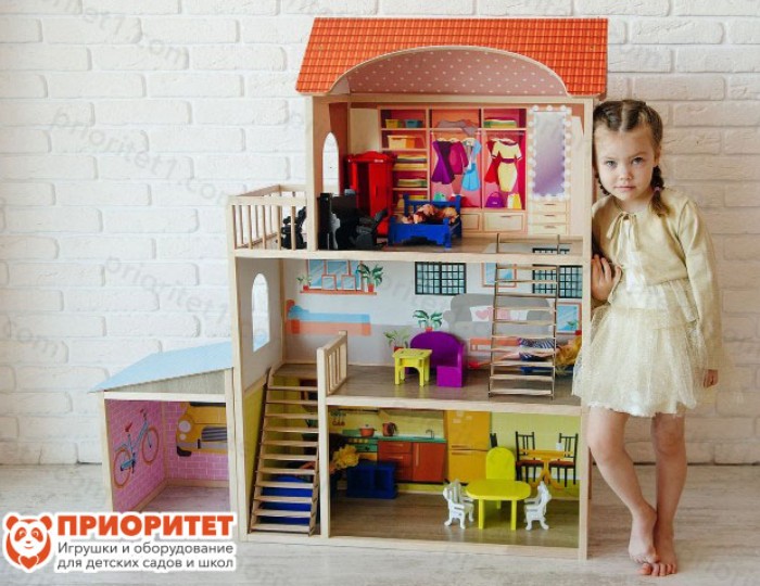 Кукольный домик «Чудесный» с гаражом