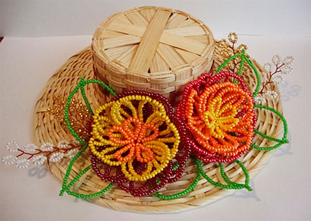 Декоративная панно &laquo;Шляпка с цветами&raquo;