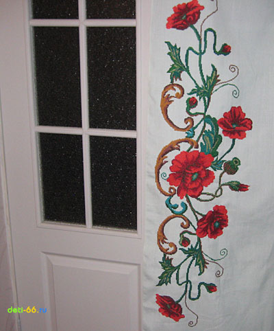 Шторы  &laquo;Маки&raquo;