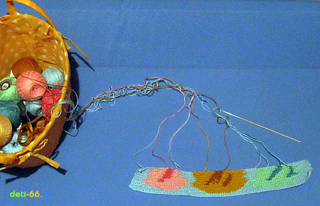 Несколько мотков при вязании