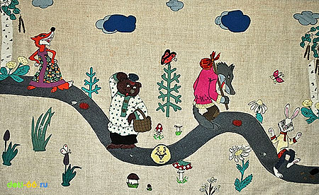 Аппликация тканью