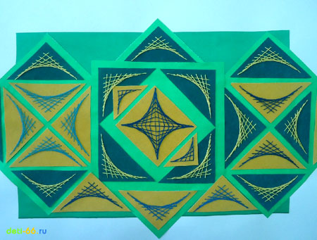 Зеленый орнамент