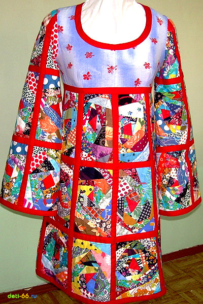 Платье из лоскутков