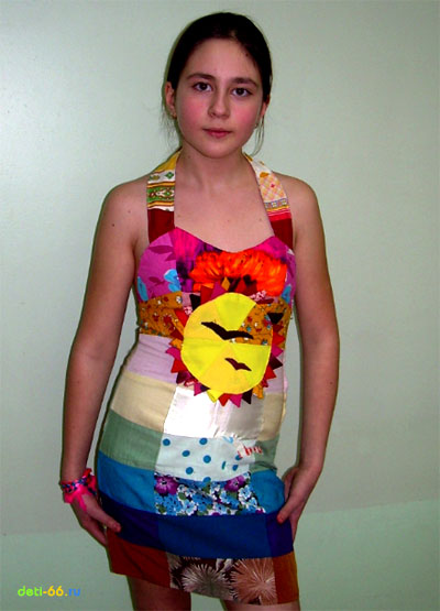 Платье из лоскутков