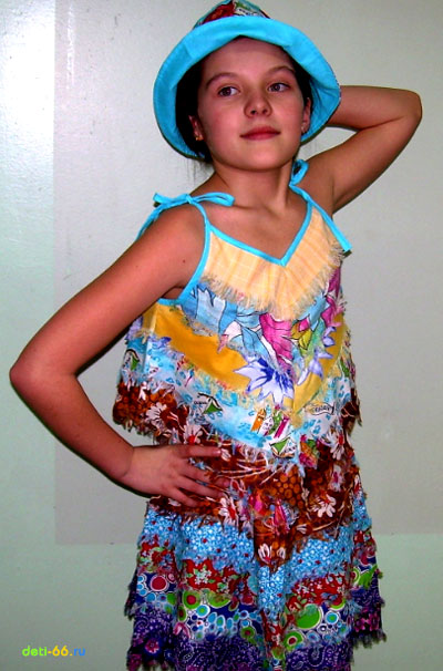 Платье из лоскутков