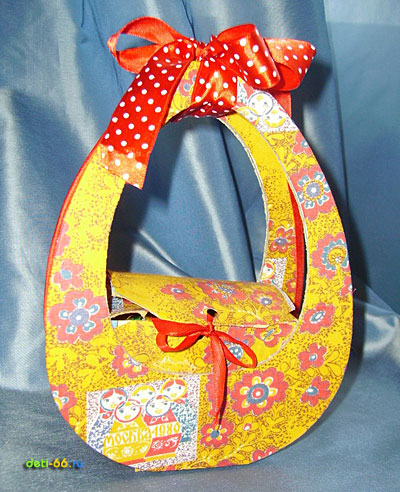 Пасхальный туесок. Вид сзади.