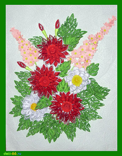 Цветочные фантазии в  технике «квиллинг»