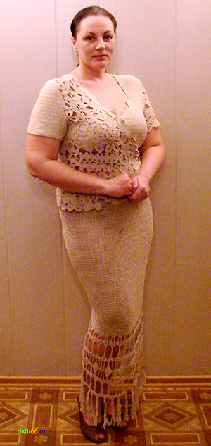 Кофточка в технике «Ирландское кружево»