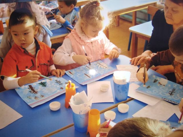 Конспект открытого занятия в старшей группе ДОУ «Песни метели»