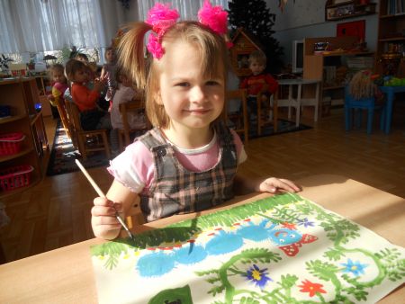 Рисунок Харусь Вики «Мир под радугой»