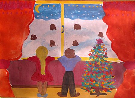 Красивая Елочка в новом году.