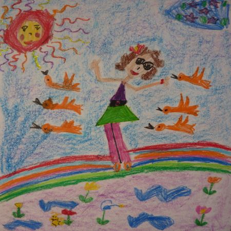 1. «Путешествие по разноцветным дорожкам»