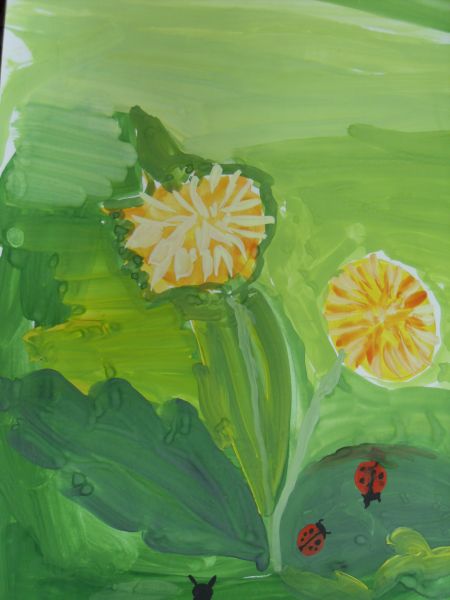 &laquo;Первые одуванчики&raquo; Дудиной Арины