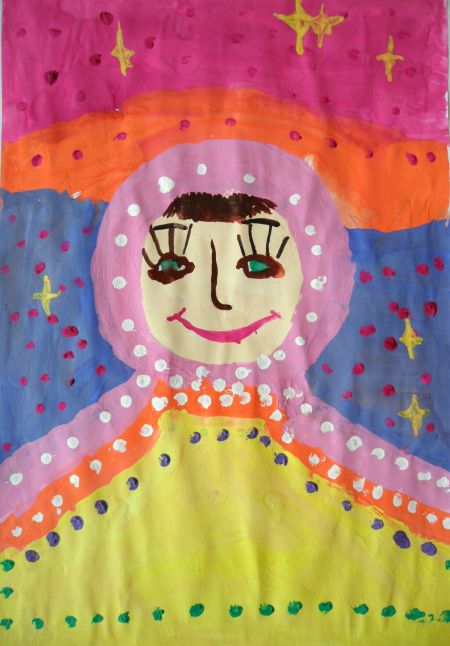 Автопортрет Кати Кунь «Катя летит в космос!»  