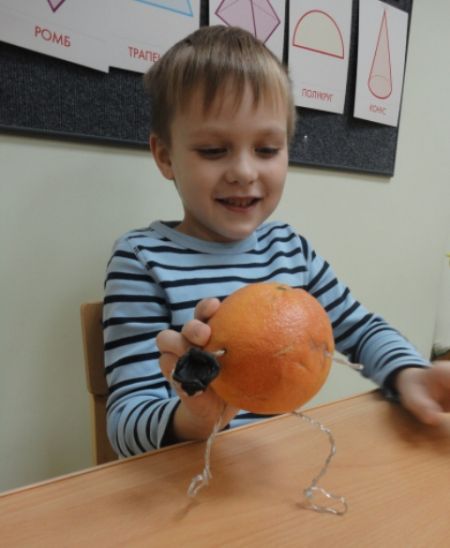 5. Веселый апельсиновый человечек