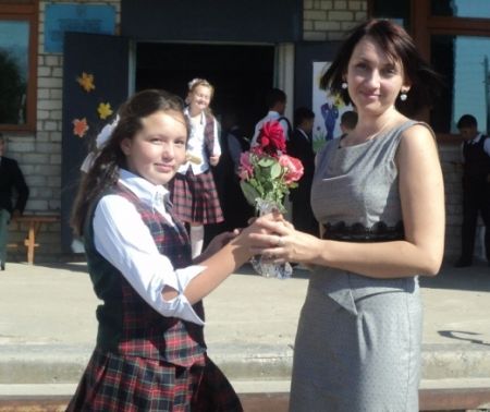 2. Приятно получать от детишек букетики