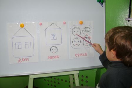 1. Рисование взрослым для ребенка