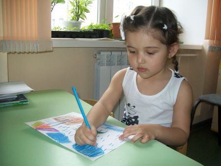 Последние штрихи к рисунку &laquo;Осенний дождик&raquo;