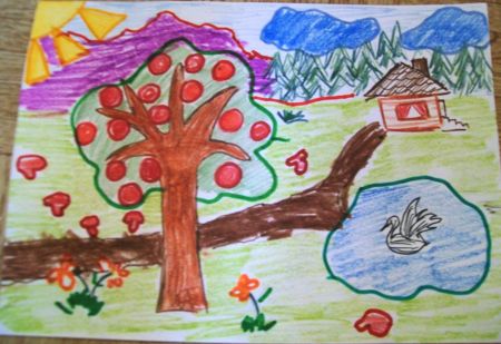 Рисунок 2. &laquo;Утро в деревне&raquo;