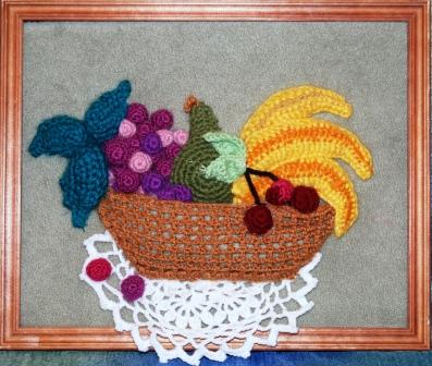 Панно «Фрукты в корзинке»