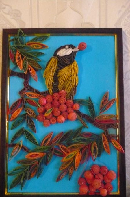 Синица на рябине