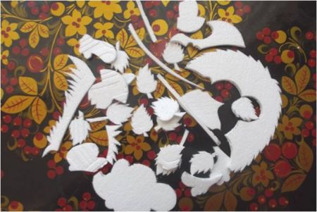 Картины-панно из потолочной плитки