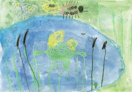 Веселая лягушка