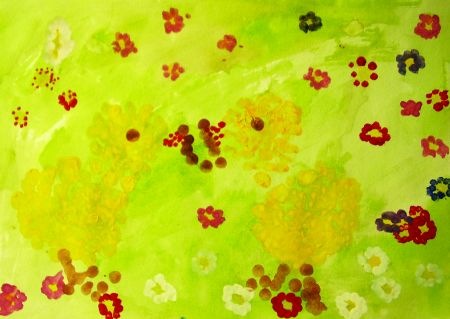 Цыплята делят червяка