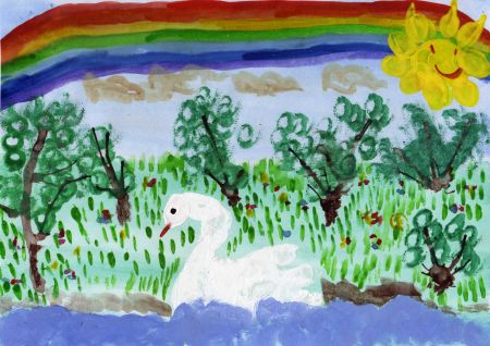 Лебедь белая