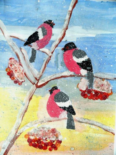 Прилетели снегири