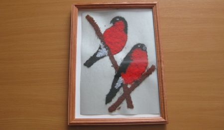 Композиции в технике аппликация из ниток 