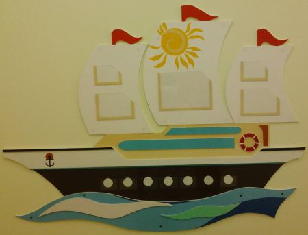 Фото 1. Настенное панно «Звуковой фрегат»