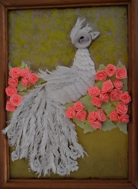 Жар-птица в технике &laquo;квиллинг&raquo;