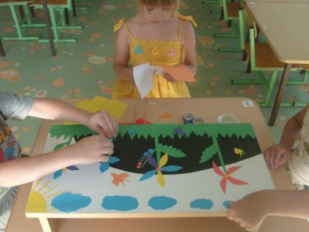 Весёлая аппликация 