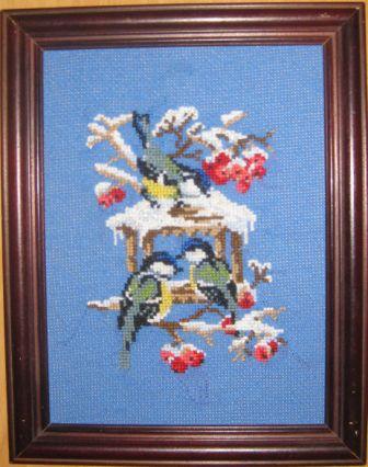 Синички у кормушки