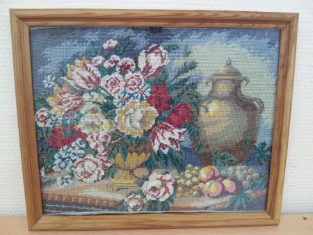 Картина «Натюрморт» в технике «Вышивка крестом» 