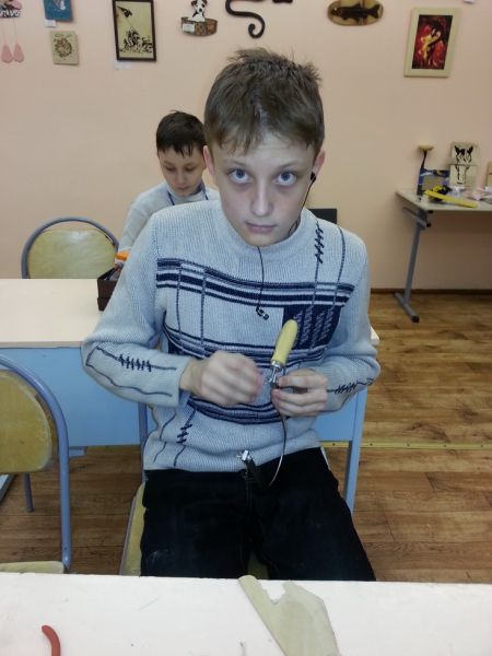 Автор за работой.