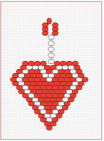 Схема плетения сердечка