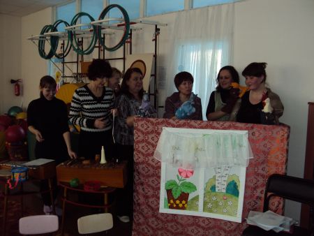 Фото 5. Педагогический совет. Инсценировка сказки &laquo;Лиса и петух&raquo;