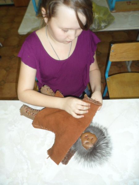 Процесс изготовления куклы-шамана