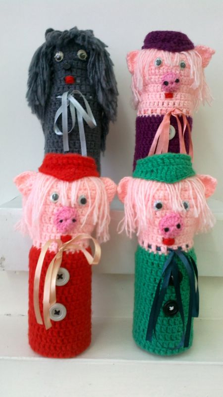 Кулачковый театр в технике вязания крючком