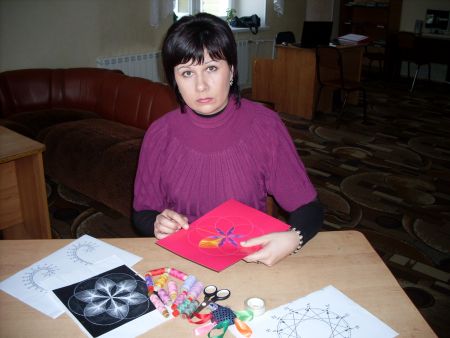 Фото 2. Процесс изготавления узора.