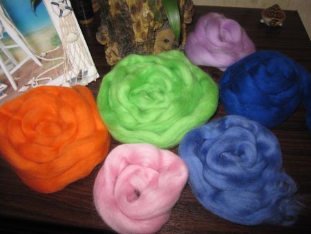 Шерсть для валяния