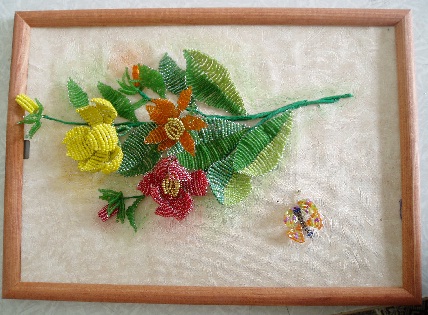 Георгин из бисера