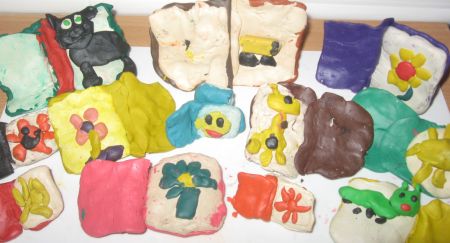 Фото 3. Пластилиновые книги.