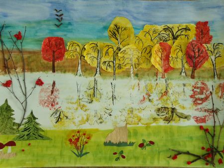 Проект «Осенний лес в воде»