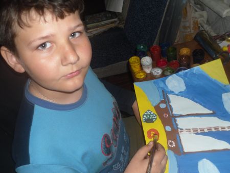 Автор за работой.